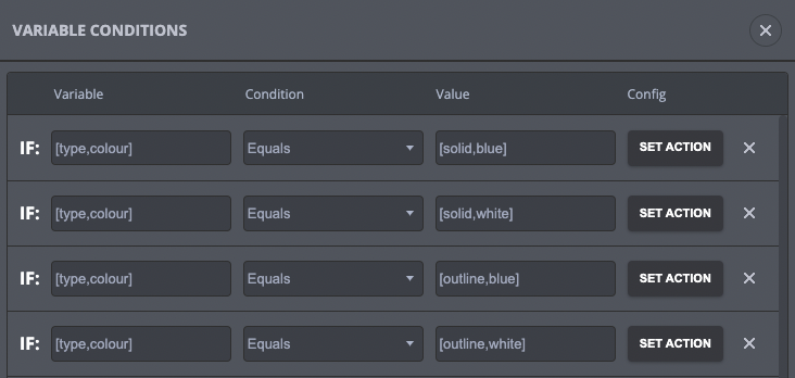 Conditional logic